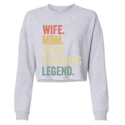 Funny Snowboard Gift Funny Gift Mom Snowboarding Gift Cropped Pullover Crew