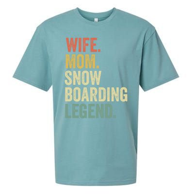 Funny Snowboard Gift Funny Gift Mom Snowboarding Gift Sueded Cloud Jersey T-Shirt