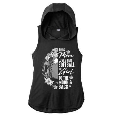 Funny Softball Gift Mom Pitcher Catcher Lovers Gift Ladies PosiCharge Tri-Blend Wicking Draft Hoodie Tank