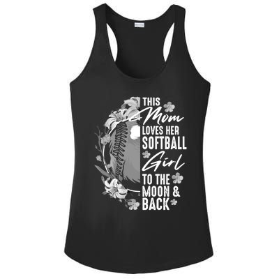 Funny Softball Gift Mom Pitcher Catcher Lovers Gift Ladies PosiCharge Competitor Racerback Tank