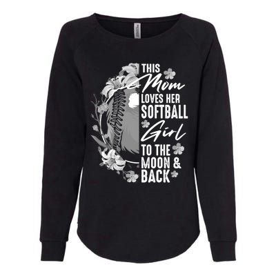 Funny Softball Gift Mom Pitcher Catcher Lovers Gift Womens California Wash Sweatshirt