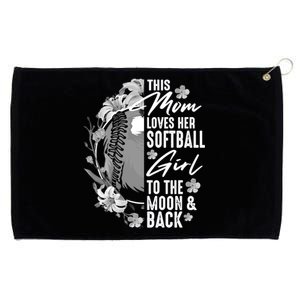 Funny Softball Gift Mom Pitcher Catcher Lovers Gift Grommeted Golf Towel