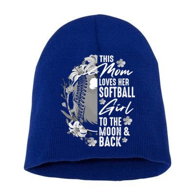 Funny Softball Gift Mom Pitcher Catcher Lovers Gift Short Acrylic Beanie