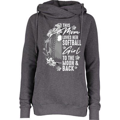 Funny Softball Gift Mom Pitcher Catcher Lovers Gift Womens Funnel Neck Pullover Hood