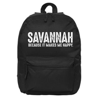 Funny Savannah Georgia Quote Proud US State Joke 16 in Basic Backpack