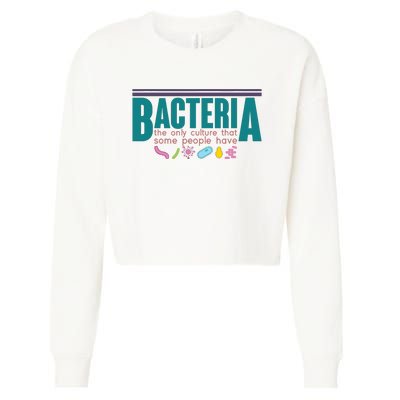 Funny Scientist Gift Biologist Science Microbiology Biology Cropped Pullover Crew