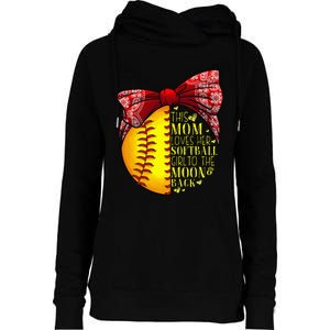 Funny Softball Gift Mom  Pitcher Catcher Lovers Womens Funnel Neck Pullover Hood