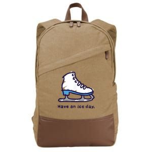 Figure Skating Gifts For Girls Women Men Ice Skater Cotton Canvas Backpack