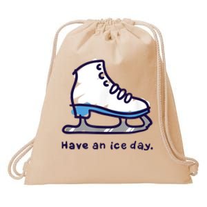 Figure Skating Gifts For Girls Women Men Ice Skater Drawstring Bag