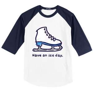 Figure Skating Gifts For Girls Women Men Ice Skater Baseball Sleeve Shirt