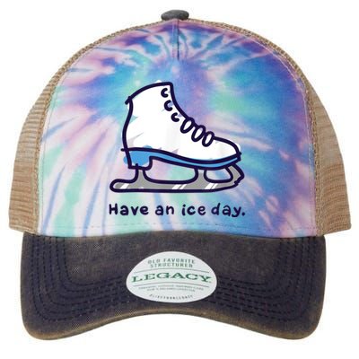 Figure Skating Gifts For Girls Women Men Ice Skater Legacy Tie Dye Trucker Hat