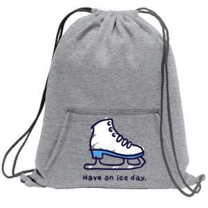 Figure Skating Gifts For Girls Women Men Ice Skater Sweatshirt Cinch Pack Bag