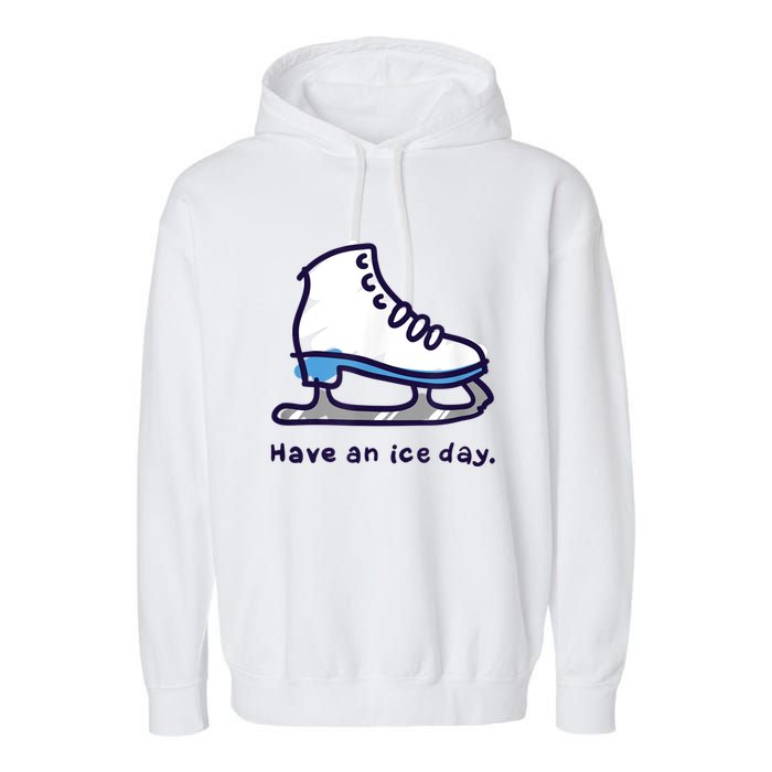 Figure Skating Gifts For Girls Women Men Ice Skater Garment-Dyed Fleece Hoodie