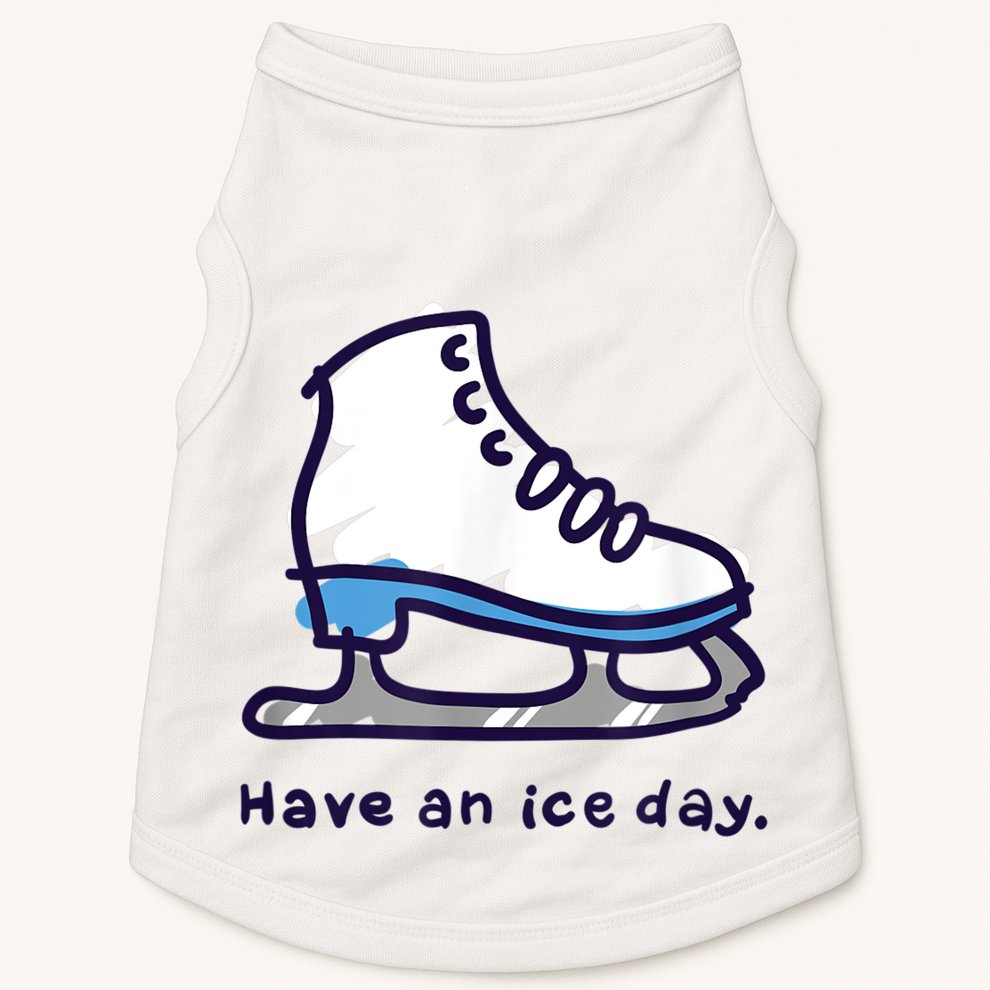 Figure Skating Gifts For Girls Women Men Ice Skater Doggie Tank