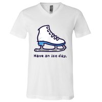 Figure Skating Gifts For Girls Women Men Ice Skater V-Neck T-Shirt