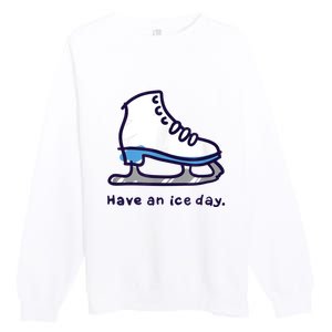 Figure Skating Gifts For Girls Women Men Ice Skater Premium Crewneck Sweatshirt