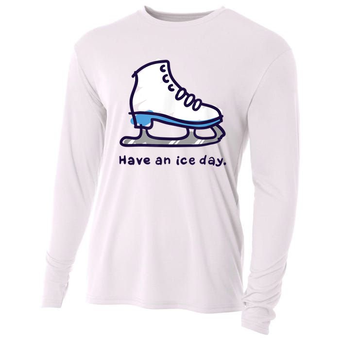 Figure Skating Gifts For Girls Women Men Ice Skater Cooling Performance Long Sleeve Crew