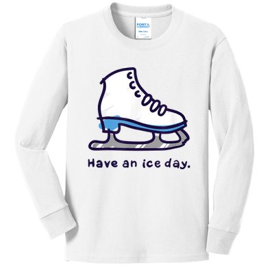 Figure Skating Gifts For Girls Women Men Ice Skater Kids Long Sleeve Shirt