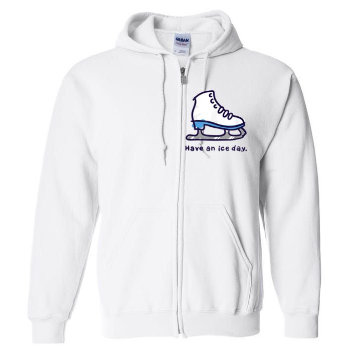 Figure Skating Gifts For Girls Women Men Ice Skater Full Zip Hoodie