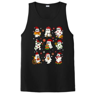 Funny Slp Ghost Christmas Speech Therapy Sped Teacher PosiCharge Competitor Tank