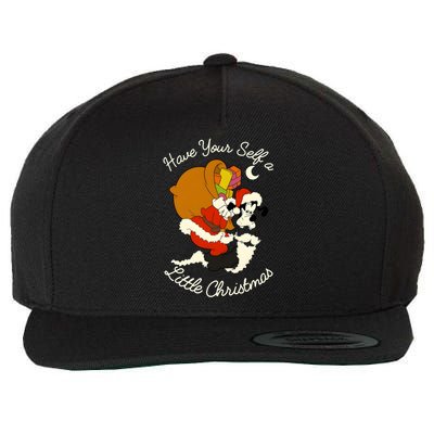 Funny Santa Goofy Have Your Self A Little Christmas Wool Snapback Cap