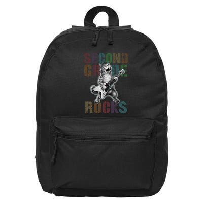 Fabulous Second Grade Rocks 2nd Grader Cat Graduating Squad 16 in Basic Backpack