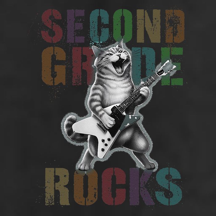 Fabulous Second Grade Rocks 2nd Grader Cat Graduating Squad Trucker Hat