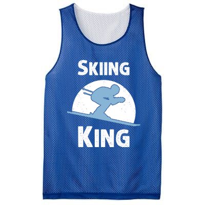 Funny Skiing Gift Grandpa Skier Ski Winter Fun Sport Gift Mesh Reversible Basketball Jersey Tank