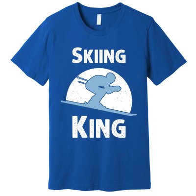 Funny Skiing Gift Grandpa Skier Ski Winter Fun Sport Gift Premium T-Shirt