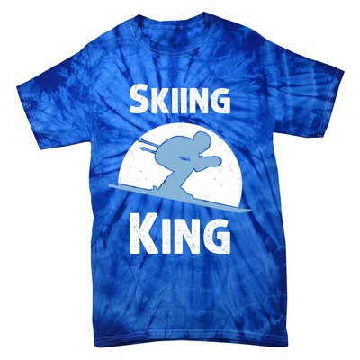 Funny Skiing Gift Grandpa Skier Ski Winter Fun Sport Gift Tie-Dye T-Shirt