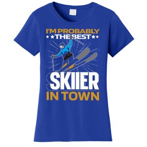 Funny Skier Gift Ski Winter Sports Skiing Gift Women's T-Shirt