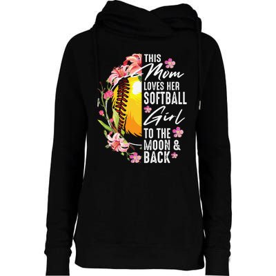 Funny Softball Gift Mom Pitcher Catcher Lovers Womens Funnel Neck Pullover Hood