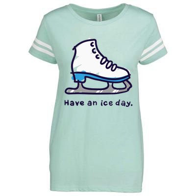 Figure Skating Gifts For Women Men Ice Skater Enza Ladies Jersey Football T-Shirt