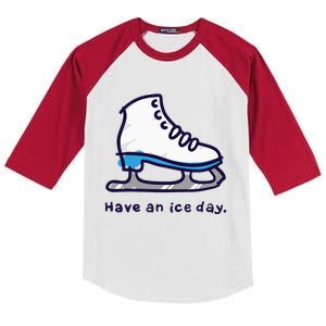 Figure Skating Gifts For Women Men Ice Skater Kids Colorblock Raglan Jersey