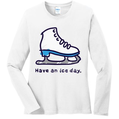 Figure Skating Gifts For Women Men Ice Skater Ladies Long Sleeve Shirt