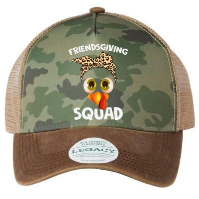 Friendsgiving Squad Gifts Happy Thanksgiving Turkey Leopard Legacy Tie Dye Trucker Hat