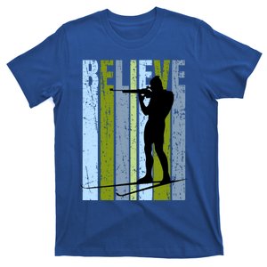 Funky Shooting Gun Biathlon Target Ski Ice Winter Fan Gift T-Shirt