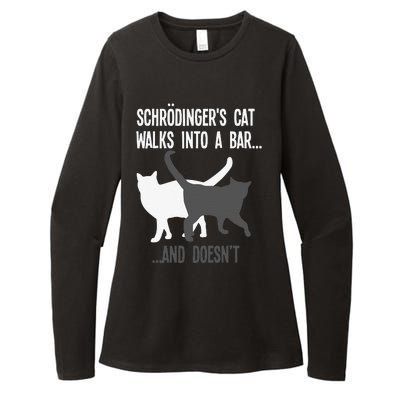 Funny Scientist Gift Schroedingers Cat Quantum Physics Womens CVC Long Sleeve Shirt