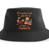 Friendsgiving Squad Get Flocked Up Thanksgiving Sustainable Bucket Hat