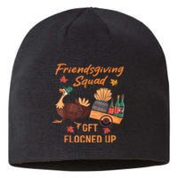 Friendsgiving Squad Get Flocked Up Thanksgiving Sustainable Beanie