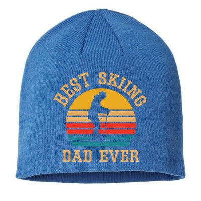 Father Skiing Gift Best Ski Dad Ever Gift Sustainable Beanie