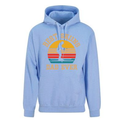 Father Skiing Gift Best Ski Dad Ever Gift Unisex Surf Hoodie