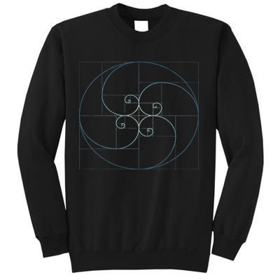 Fibonacci Spiral Golden Ratio Geometry Architecture Sweatshirt