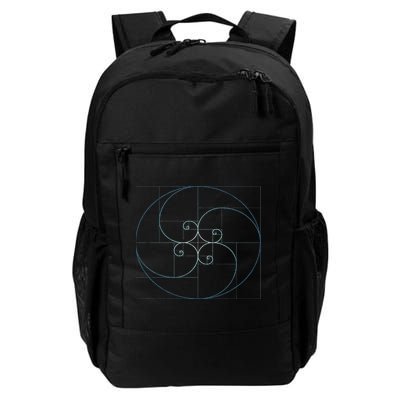 Fibonacci Spiral Golden Ratio Geometry Architecture Daily Commute Backpack