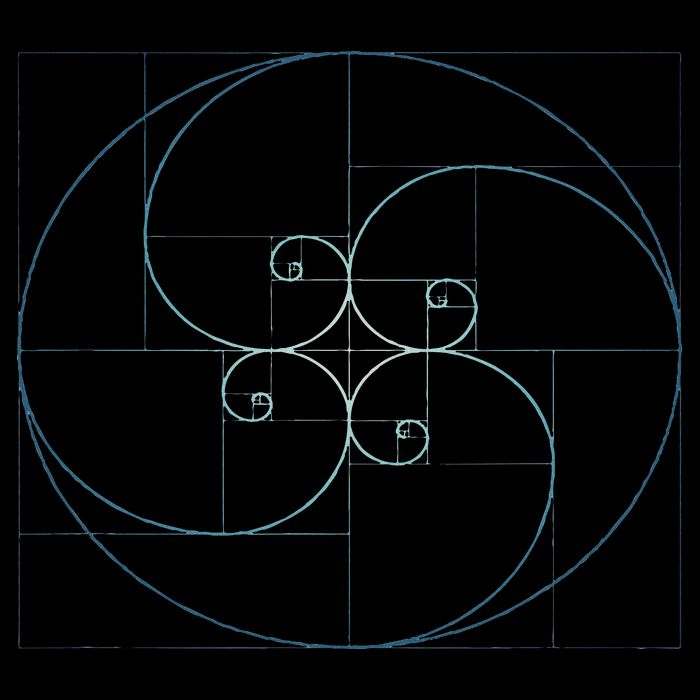 Fibonacci Spiral Golden Ratio Geometry Architecture Mousepad