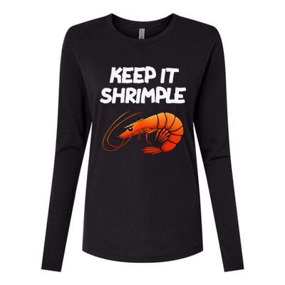 Funny Shrimp Gift Cool Fishing Prawn Lover Womens Cotton Relaxed Long Sleeve T-Shirt