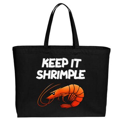 Funny Shrimp Gift Cool Fishing Prawn Lover Cotton Canvas Jumbo Tote