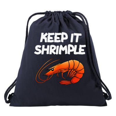 Funny Shrimp Gift Cool Fishing Prawn Lover Drawstring Bag