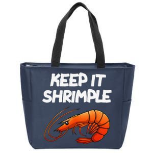 Funny Shrimp Gift Cool Fishing Prawn Lover Zip Tote Bag