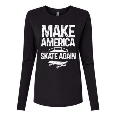 Funny Skateboarding Gift Cool Skateboarder Skate Gift Womens Cotton Relaxed Long Sleeve T-Shirt